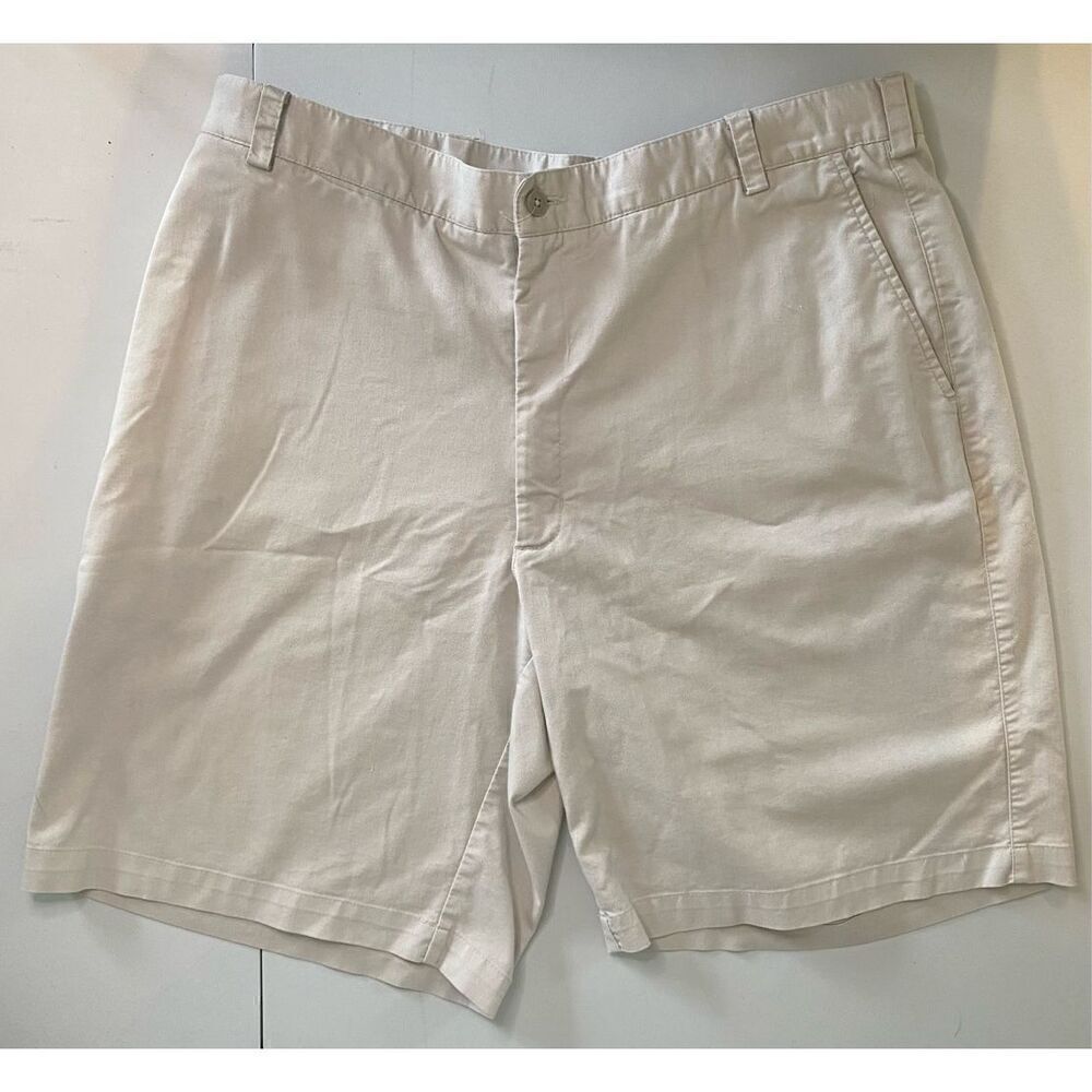 Mens Nike Dri Fit Golf Shorts 38 Beige Pleated Front Tour Performance Used